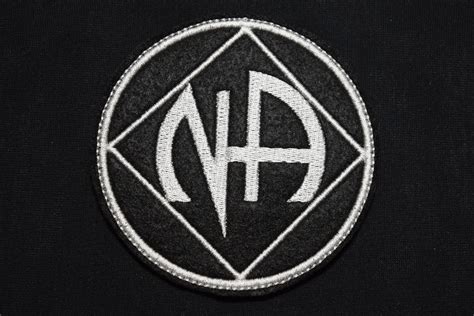 narcotics anonymous patch logo symbol jacket sew  applique etsy