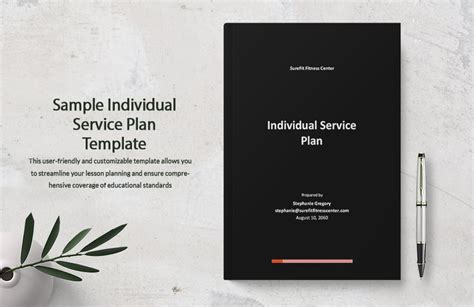sample individual service plan template  pages  word google