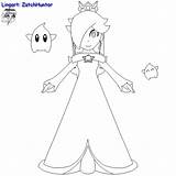 Rosalina Coloring Mario Pages Super Daisy Peach Kart Outline Lineart Enjoyment Joy Library Clipart Printable 800px Xcolorings Print Comments Deviantart sketch template