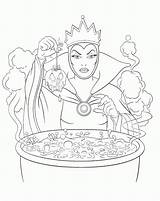 Coloring Disney Evil Pages Villains Queen Snow Villain Book Witch Wicked Printable Coloriage Blanche Neige Print Adult Hatter Mad Clipart sketch template