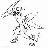 Garchomp Ausmalbilder Animaatjes Malvorlagen Coloriages Lineart Malvorlage Xcolorings Weedle Cosmog Pokémon 750px Rayquaza 66k sketch template