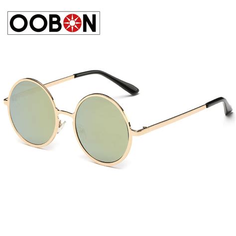 new brand designer classic reflective round sunglasses men women small