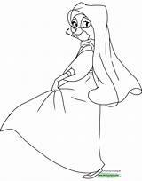 Hood Marian Disneyclips Unicorn sketch template