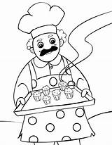 Muffin Man Coloring Pages Cook Clipart Know Printable Nursery Kids Muffins Kool Aid Rhymes Musings Inkspired Jobs Color Cliparts Preschool sketch template