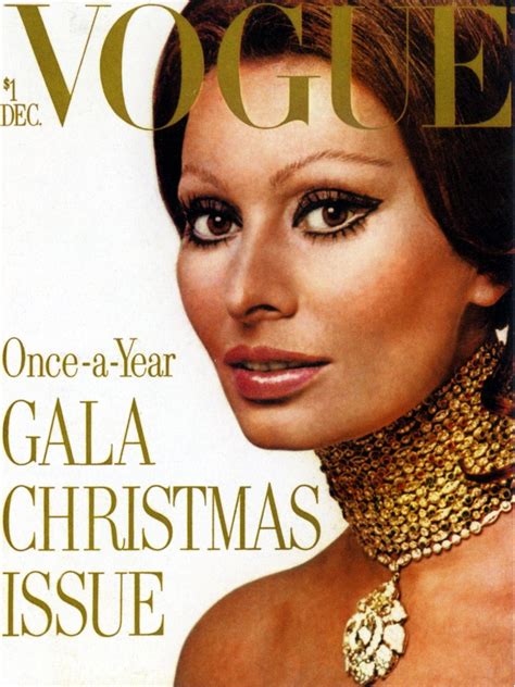 Sophia Loren Magazine Cover Vogue Covers Fashion Magazine Cover