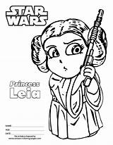 Leia Princess Coloring Pages Wars Star Clipart Chewbacca Colouring Sheet Starwars Cartoon Kids Printable Cute Party Books Puppet Print Save sketch template