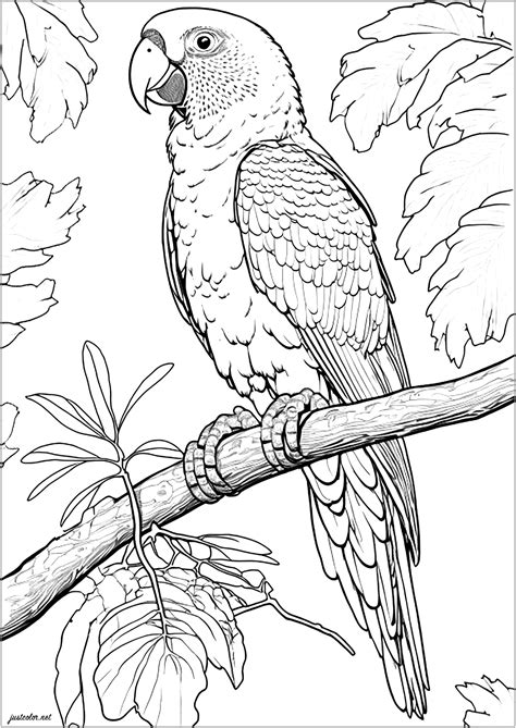 birds adult coloring pages