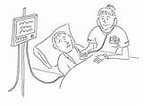 Nurse Nursing Drawing Patient Drawings Bedside Two Getdrawings Radar sketch template