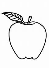 Apple Drawing Line Getdrawings sketch template