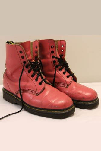 pink  marten boots east village vintage collective