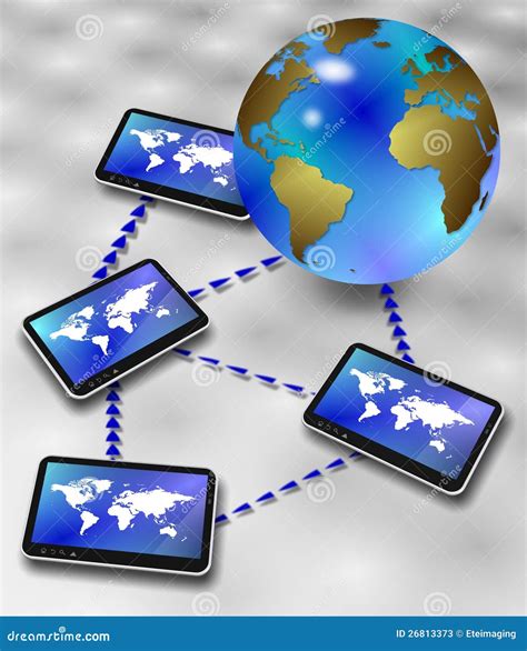 global information network stock  image