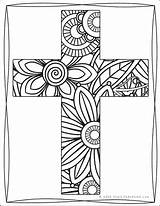 Coloring Cross Pages Religious Kids Adult Adults Easter Designs Decorative Different Activities Other sketch template