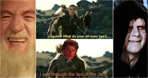 10 Star Wars The Lord Of The Rings Crossover Memes Only