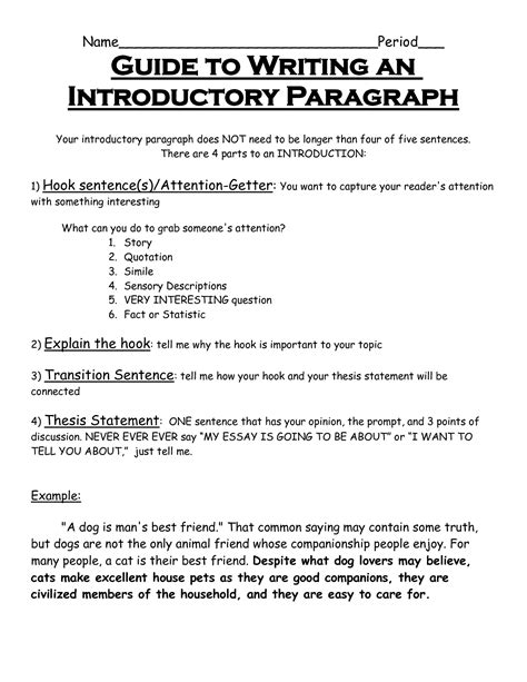 introduction  thesis write  great  sentence