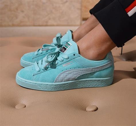 Diamond Supply Co X Puma Suede Tiffany Sneakers Fashion Outfit