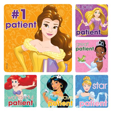 disney princess patient stickers roll