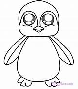 Penguin Drawing Cute Drawings Baby Coloring Pages Line Paintingvalley Printable Penguins sketch template