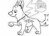 Bolt Coloring Pages Getdrawings Dog sketch template