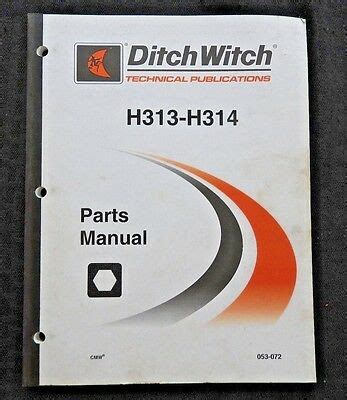 ditch witch  parts manual skieyval