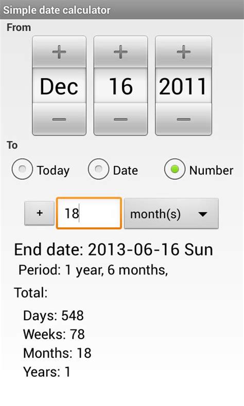 simple date calculator android apps  google play