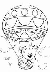 Coloring Bear Teddy Pages Balloon Cuties Para Colorir Desenhos Cute Kids Coloriage раскраски Bontontv Pinturas Color Ursinho Printables Preschool Bonton sketch template