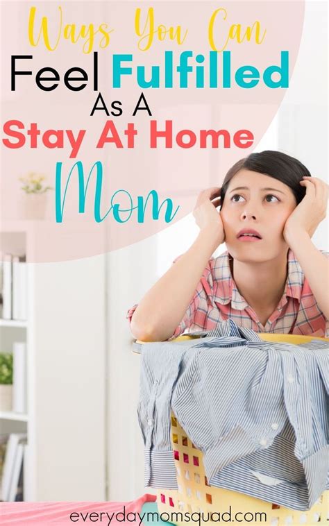 How To Feel Fulfilled As A Stay At Home Mom {and Get Out Of The Rut