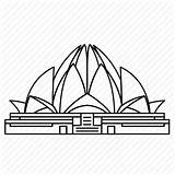 Temple Lotus Drawing India Landmark Icon Clipart Icons Wonder Travel Vector Landmarks Line Transparent Clipartmag Svg sketch template