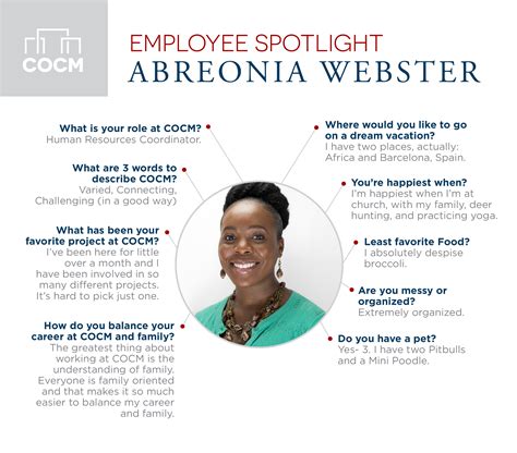 employee spotlight abreonia webster capstone  campus management