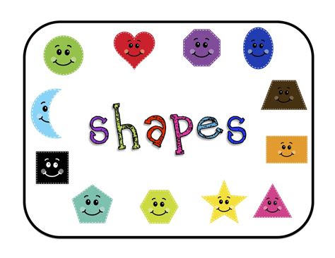 shapes  bulletin boards printable preschool printables
