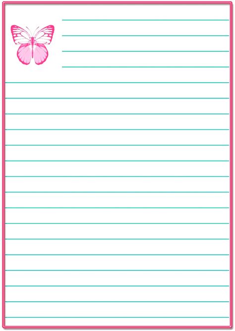 printable stationary paper  lines
