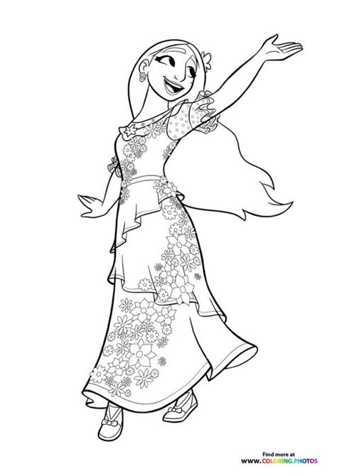 encanto printable coloring page