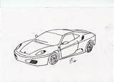 Ferrari Sketch F430 Deviantart sketch template