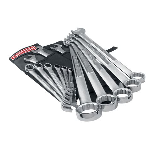 craftsman  pc metric  pt combination wrench set  deluxe roll pouch shop