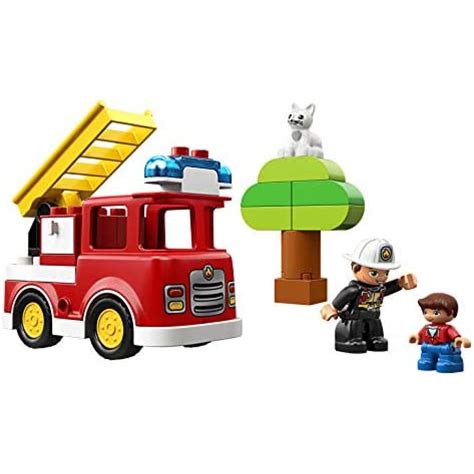 lego duplo town fire truck  building blocks