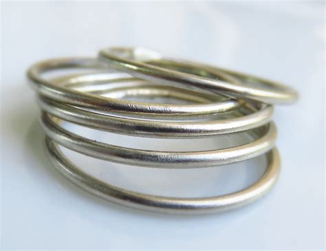 sterling silver stacking ring set of 5 sterling silver stack