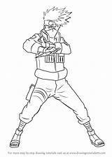 Kakashi Naruto Hatake Easy Drawings Outline Shippuden Drawingtutorials101 Getcolorings Sasuke Desenhar Tutorials Boruto Dibujar Lineart Sketches Fullbody sketch template