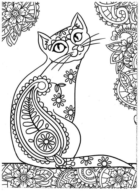 images  cats dogs coloring pages  adults  pinterest