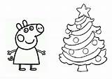 Peppa Pig Coloring Pages Christmas Printable Tree Para Natal Colorir Desenhos Library Da Imprimir Drawing Clip Pasta Escolha Porquinha sketch template