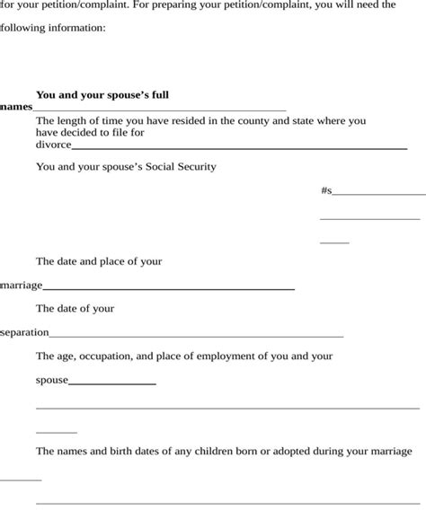printable divorce papers mississippi