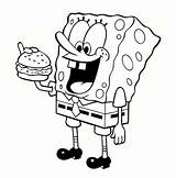 Coloring Spongebob Pages Gary Library Clipart Sponge Colouring Bob sketch template