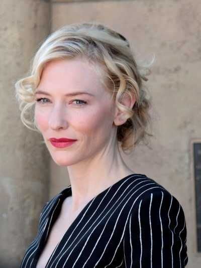 Cate Blanchetts Loose Chignon Knotted Hairstyle With