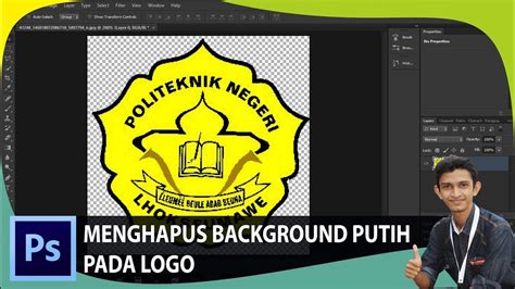 menghapus backgound logo  photoshop