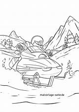 Malvorlage Schneemobil Ausmalbild Fahrzeuge Snowmobil Bildes Anklicken öffnet Durch sketch template