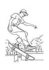 Skateboard Skateboarding Print Deskorolce Disegno Sullo Ausmalbild Skateboarden sketch template