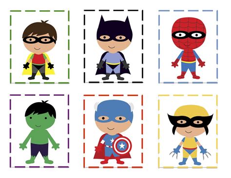 superhero printables  classroom printable templates