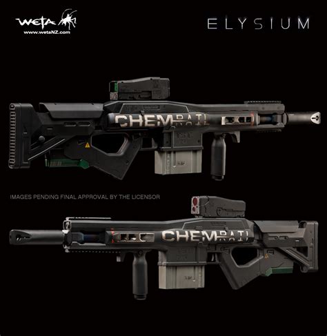 weta reaveals elysium prop replica rifle  toyark news