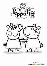 Peppa Pig Suzzy sketch template