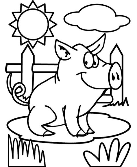 images pig coloring pages find coloring fargelegging