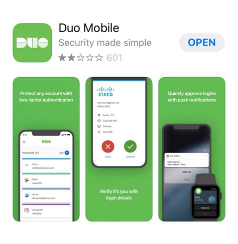 setting  duo mobile  ios devices information technology services