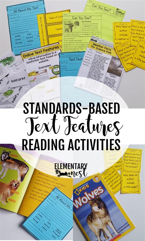 text features activities includes text features anchor charts  text